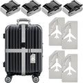 Weewooday 8 Pcs Luggage Straps Suitcase Tags Set by Weewooday