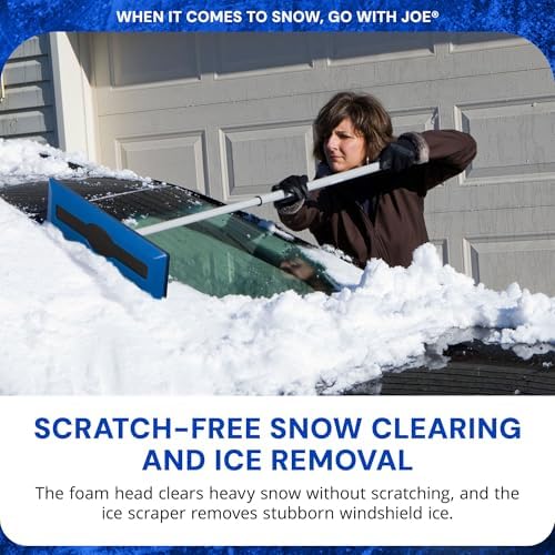 Snow Joe 6 Pack 18 Telescoping Snow Broom & Ice Scraper, Foam Brush - Image 5