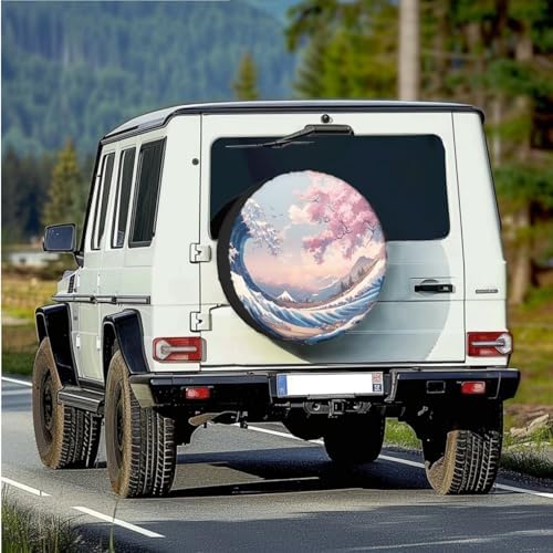 Spare Tire Cover PU Leather, Weatherproof Wheel Cover - Image 2