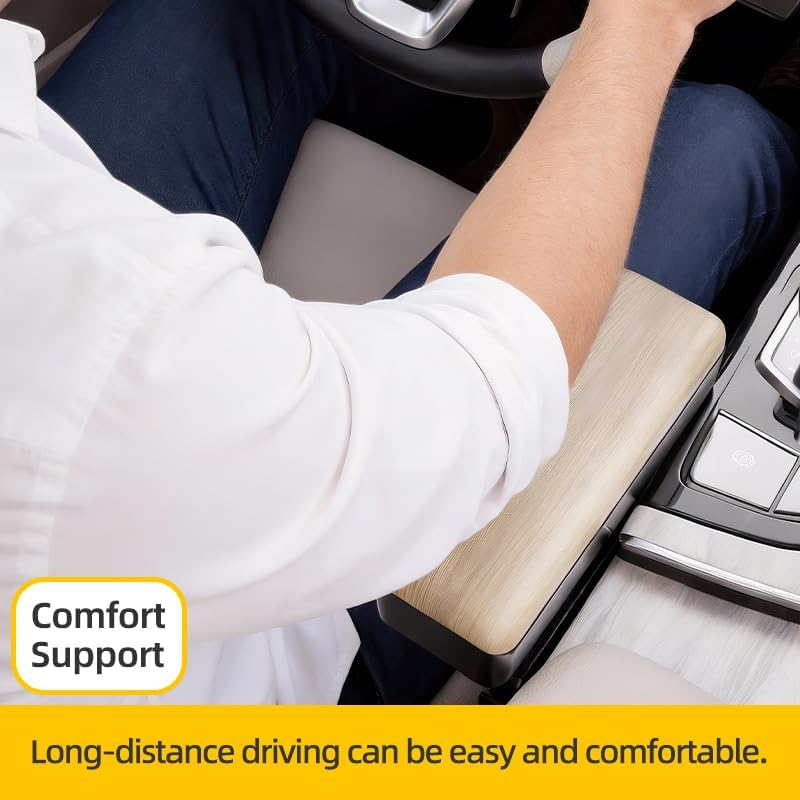 Car Console Armrest Box Arm Rest Height Adjustable Comfort Elbow Pad Universal - Image 3