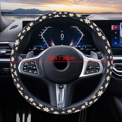 Steering Wheel Cover Neoprene Material Most Cars Men&Women Universal 15 inch - Image 3