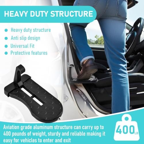 Universal Car Door Step, Foldable Door Latch Step, 400 lb Load Capacity - Image 7