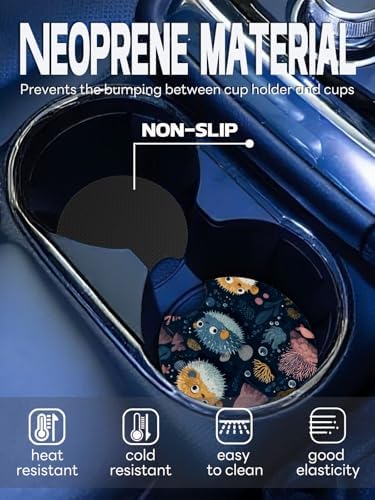 WOCOCN Car Coasters, Cup Holder Coasters - Image 2