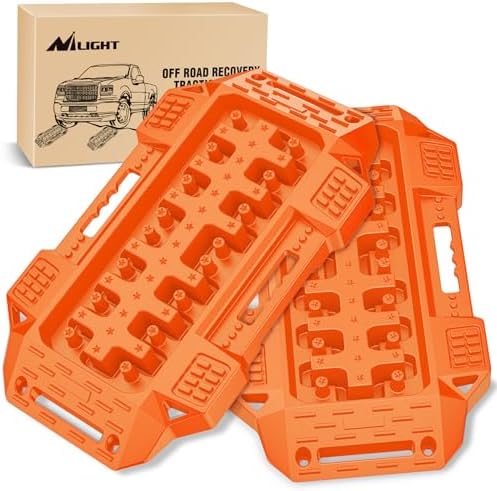 Nilight Recovery Offroad Traction Boards Mini Short 2PCS Orange by Nilight