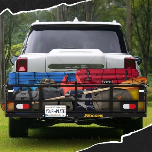 Mockins 60"x24"x14" High Rail Trailer Hitch Cargo Carrier - Image 6
