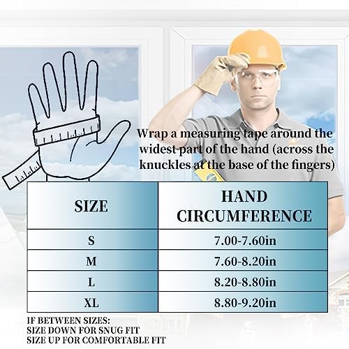Utility Work Gloves Women, UltraLight Safety Work Gloves, Touchscreen, Flex Grip - Image 4