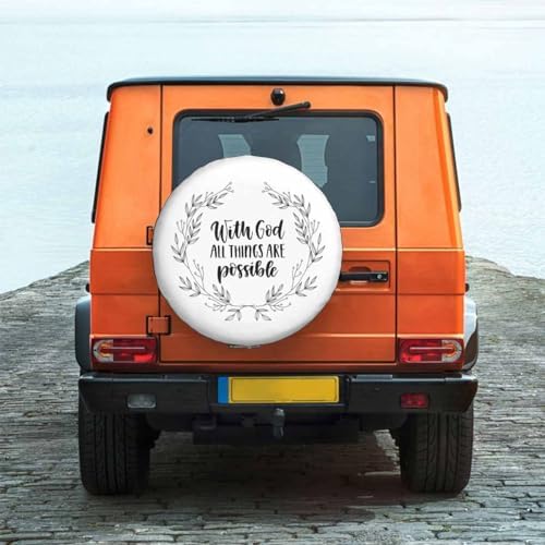 Religious Poster Spare Tire Cover 15 inch Wheel - Image 2