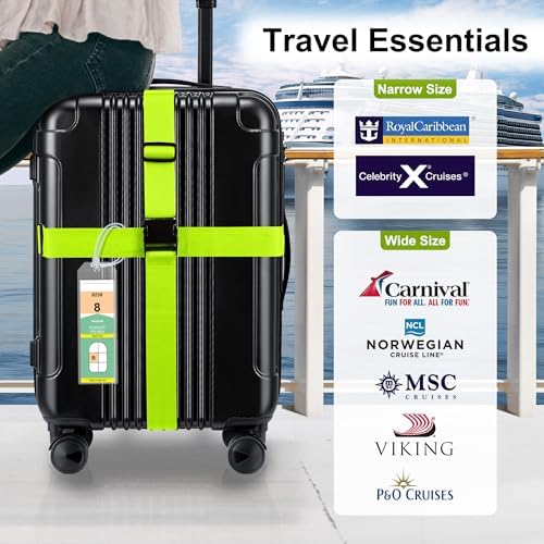 Gostwo 8 Pack Luggage Straps and Cruise Tags Set - Image 5