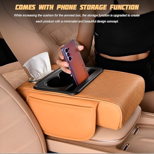 Zpana 4 in 1 Car Center Console Armrest Pillow, Memory Foam - Image 6