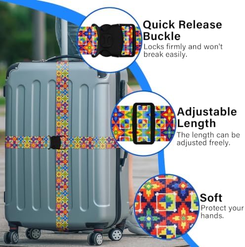 Luggage Straps for Suitcases, Travel Adjustable Belt - Image 2