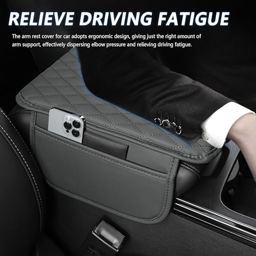 Stacool Upgraded Car Center Console Cover, Microfiber Leather Car Armrest Cover - Image 4
