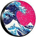 Japanese Wave Anime Spare Tire Cover by TZBVTAU