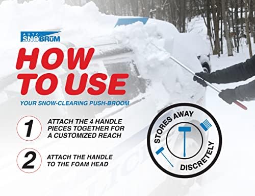 SNOBRUM - Snow Remover for Cars and Trucks - 28 to 63 Inch Automotive Snow - Image 6
