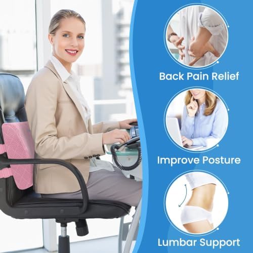 Lumbar Support Pillow for Office Chair, Back Support, Memory Foam - Image 4