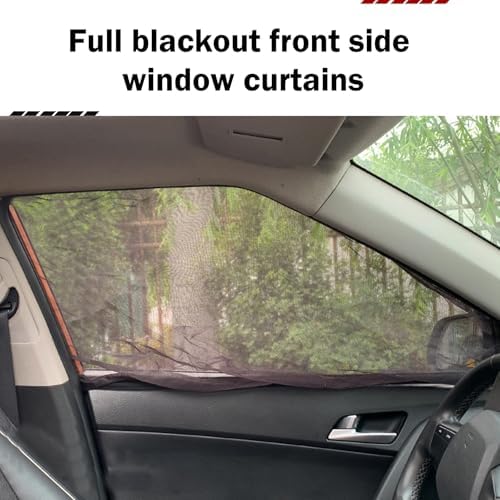 2 PCS Car Window Shades, Stretchable Side Window Full Coverage Sun Shade - Image 3