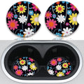 2pcs Colorful Flowers Car Cup Holder Coasters, Universal Non Slip Car by Unknown