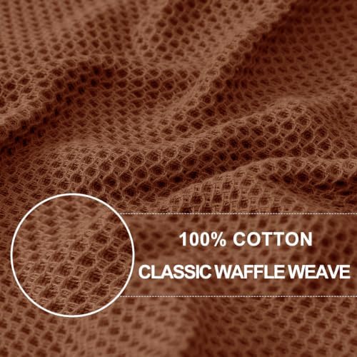 Homaxy 100% Cotton Waffle Weave Kitchen Dish Cloths 12-Pack - Image 2