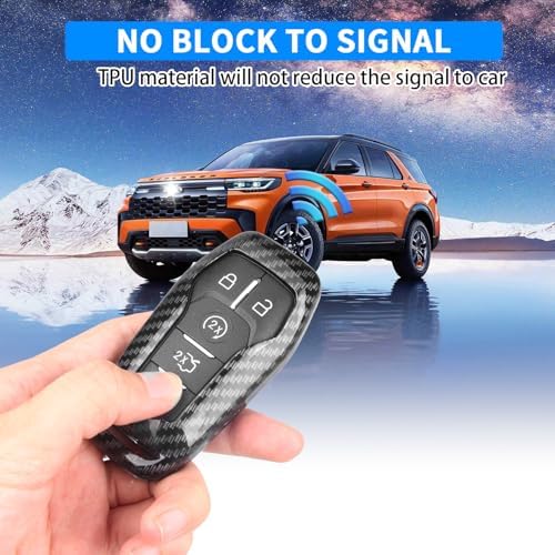 QBUC for Ford Key fob Cover, 4/5 Buttons Smart Key Protection - Image 4