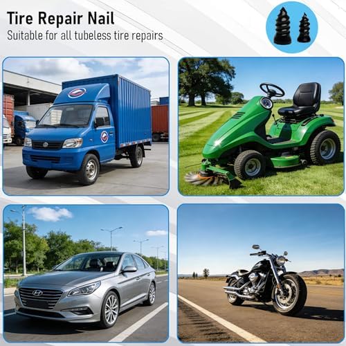 60Pcs Tire Repair Rubber Nail Kit - Image 7