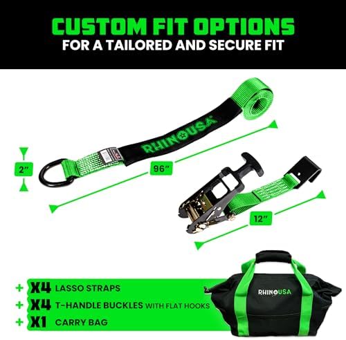 Rhino USA Car Hauler Tie Down Straps - Image 6