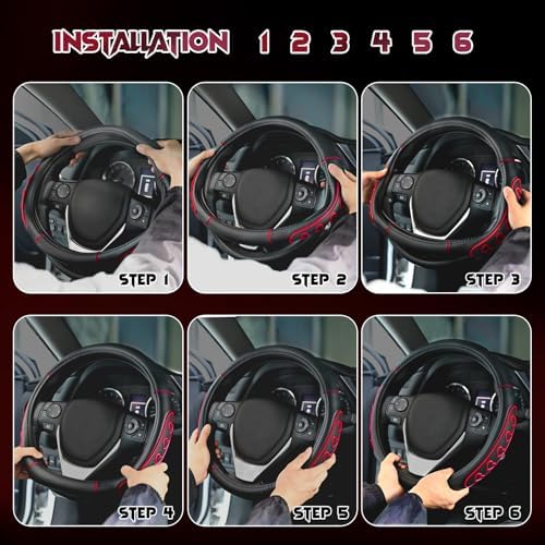 Ventilated Heart-Shaped Steering Wheel Cover - Image 7