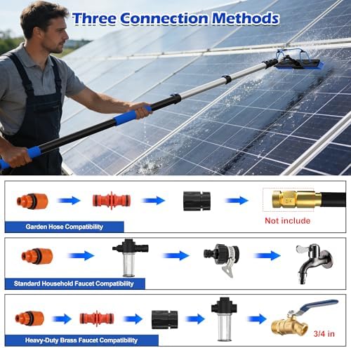 25 FT Reach Solar Panel Cleaning Brush Kit - Image 5