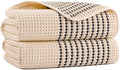 MICROFI New Microfiber Waffle Bath Towels, 2 Pieces, Fast Drying, Lint Free 430 by Unknown