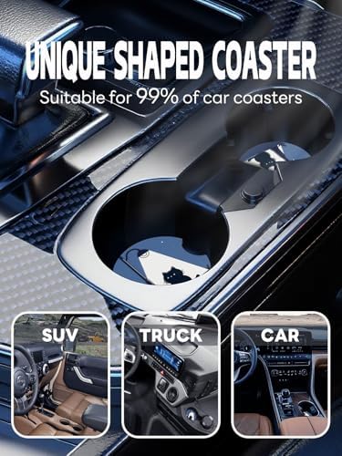 WOCOCN Car Coasters, Cup Holder Coasters - Image 6