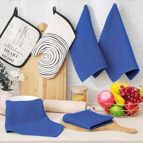 Homaxy 100% Cotton Waffle Weave Kitchen Dish Cloths 18-Pack - Image 6