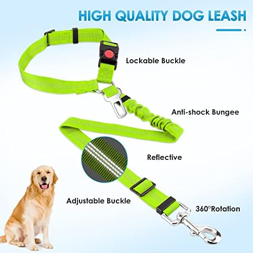 SlowTon Dog Seat Belt for Car, 2 Pack Dog Car Harness Seatbelt - Image 5