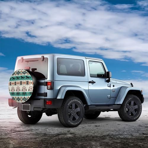 Native American Horse Spare Tire Cover Wheel Protector Universal Fit - Image 4