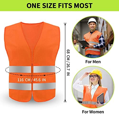 Safety Vest, Reflective High Visibility Construction Vest - Image 5