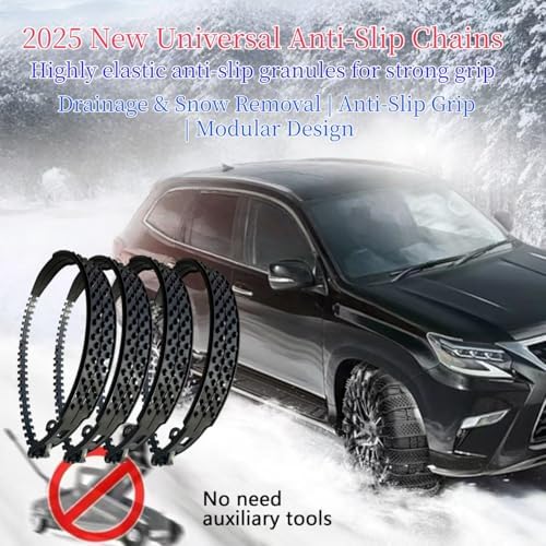 20 Pack Tire Chains, Universal Emergency Tire Chains, Adjustable Plastic - Image 6