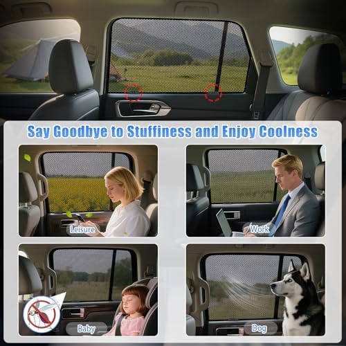 ZATOOTO Side Window Sunshades for Cherokee 2011-2020, Visible & UV‑Block - Image 5
