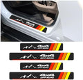 4PCS Tri-Color Door Sill Protectors, Carbon Fiber Door Threshold Protection by KITUREK