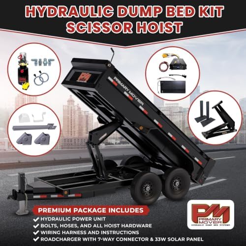 Primary Mover Hydraulic Scissor Hoist Kit -10 Ton Dump Trailer & Dump Bed Kit - Image 3