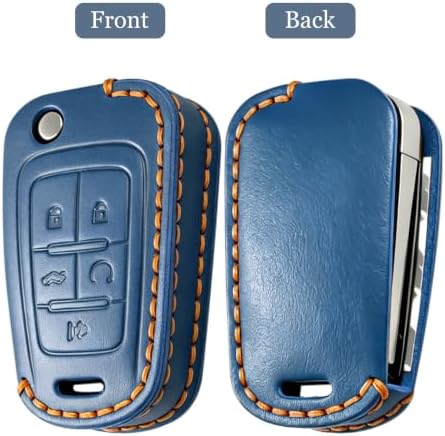 for Chevrolet Leather Key Fob Cover, Leather Protective Key Case, Compatible - Image 3