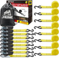 XSTRAP STANDARD 8-PK Ratchet Tie Down Straps by XSTRAPSTANDARD