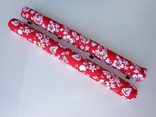 36" Roof Rack Pads Red Floral by Vitamin+Blue