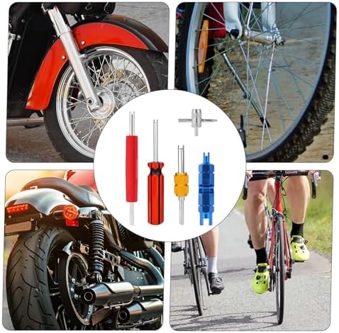 Penitue 5pcs Tire Tyre Repair Tool Set, Dual & Single Head Valve Core Remover - Image 7
