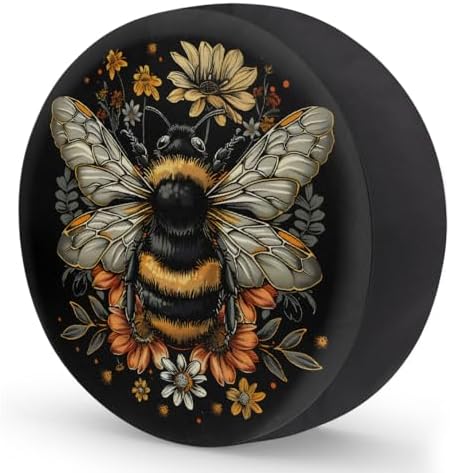 Bee Spare Tire Cover 15in Spare Wheel Covers Tire Storage Cover - Image 2