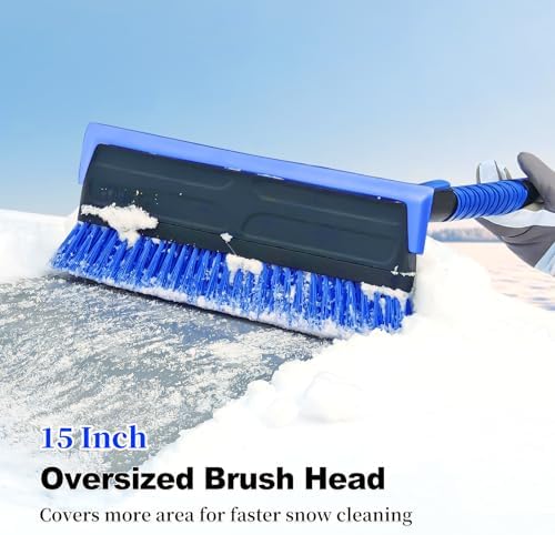 HEEYA 56 Inch Long Handle Snow Brush and Scraper - Image 4