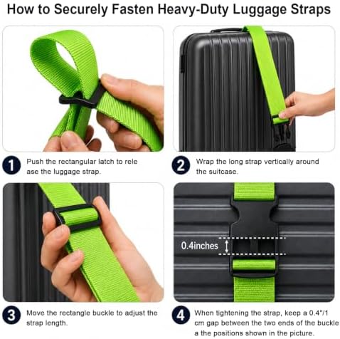6PCS Adjustable Luggage Connector Straps - Image 5