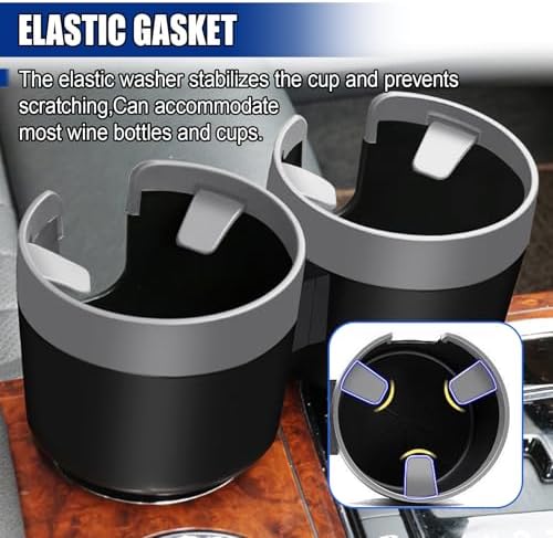 Car Double Cup Holder Extender, Portable Cup Holders Adapter, Universal Car - Image 5
