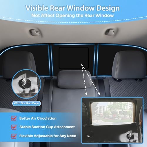 KUST Car Window Shades for Chevrolet Silverado 1500 2014-2017 2018 2019 - Image 3