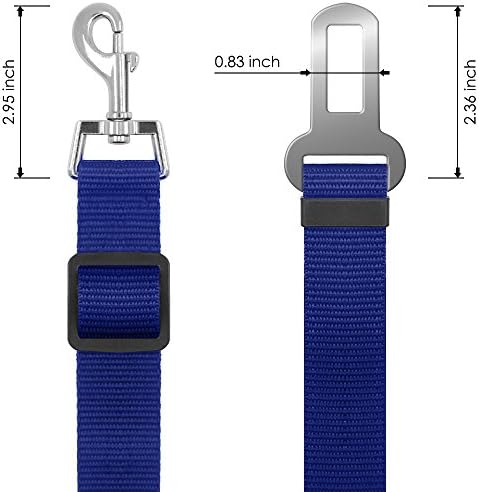 YuCool Dog Seat Belt, 4 Piece Set Dog Car Adjustable Seatbelts - Image 4