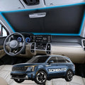 Wigoo for Kia Sorento Windshield Sunshade, Custom Fit, Keeps Interior Cool by wigoo