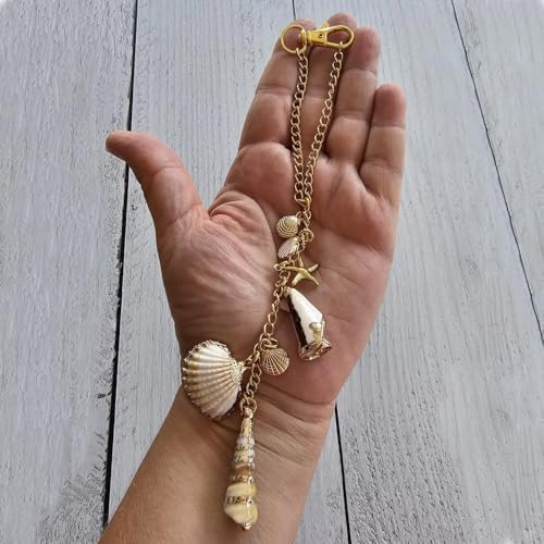 Sea Shells Car Decor, Coastal Hanging Rear View Mirror Charm Accessories - Image 5