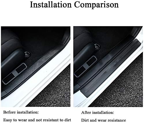 XITER for Honda Accord 2012-2025 Carbon Fiber Leather Car Door Sill Scuff Plate - Image 3