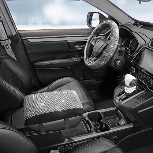 SEG Direct Diamond Car Center Console Cover, Memory Foam Armrest Cushion - Image 5